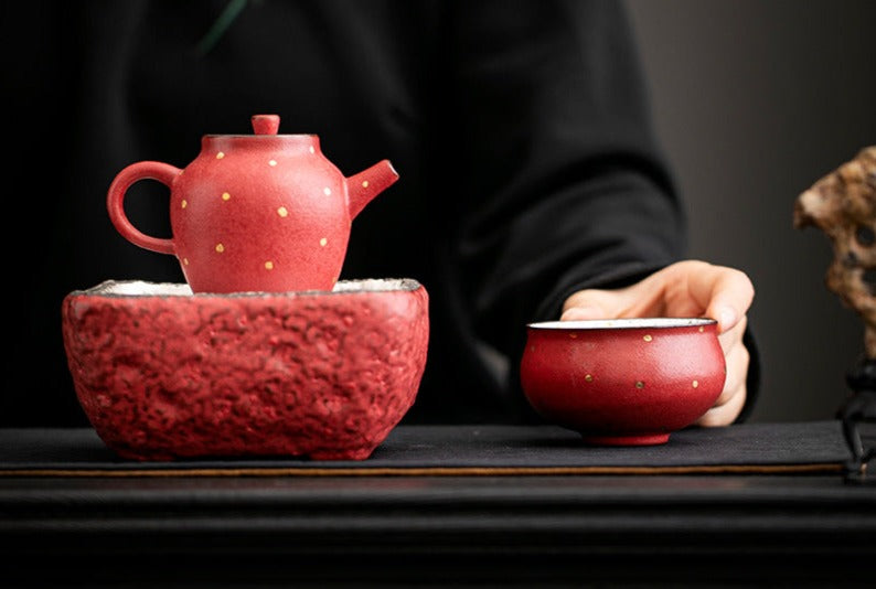 this is a ceramic teapot