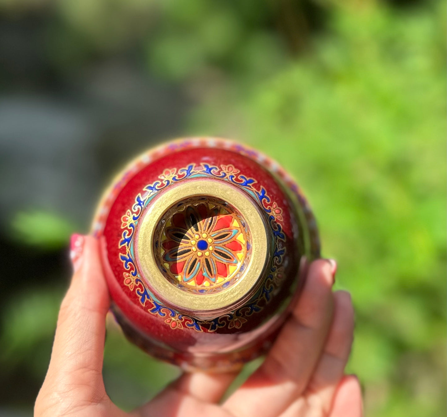 This is a Chinese Jingdezhen lang yao red-glazed lang yao hong teacup.this is a ceramic teacup