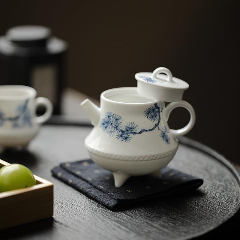 this is a ceramic teapot