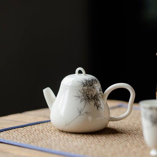 this is a ceramic teapot