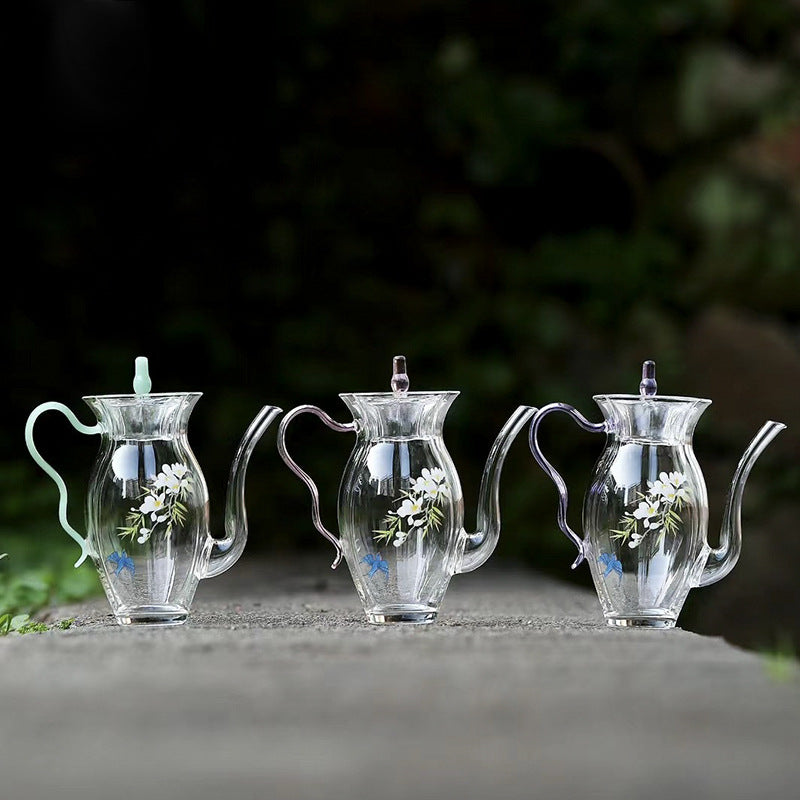 This is a glass teapot