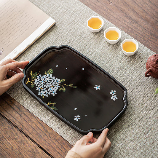 Bamboo Tea Tray Handcrafted Original Design Teapot Holder Tea Boat Chinese Art