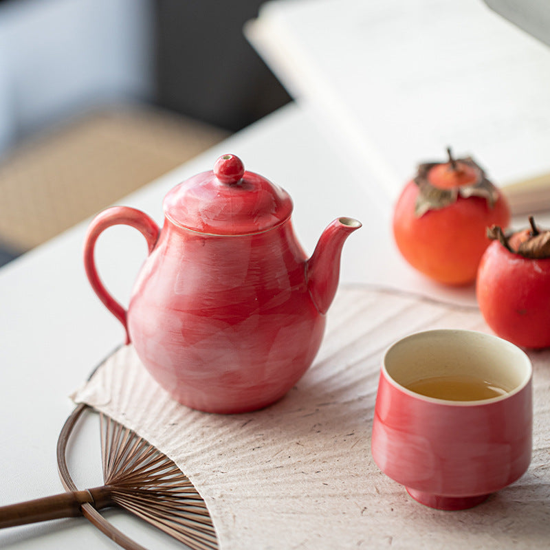 This is a ceramic teacup