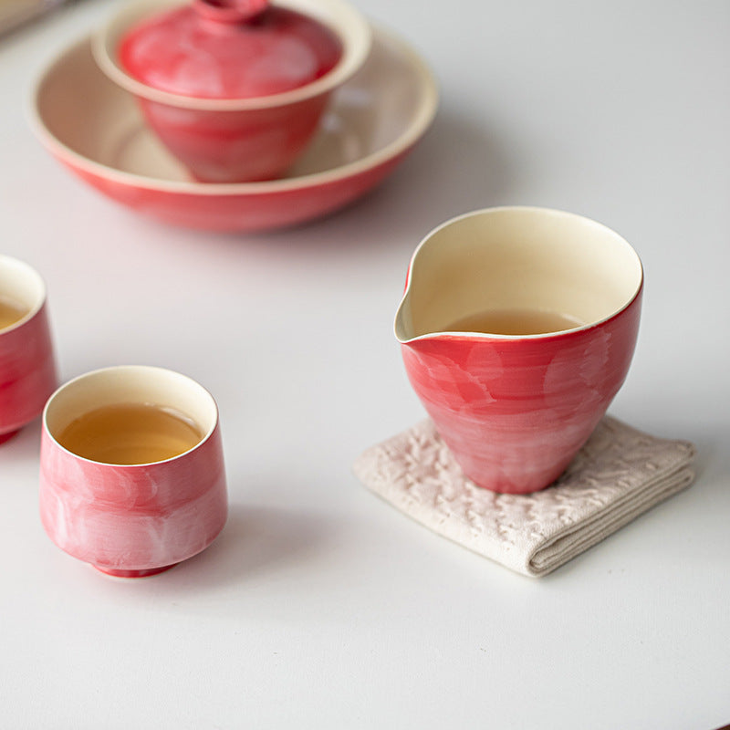 This is a ceramic teacup