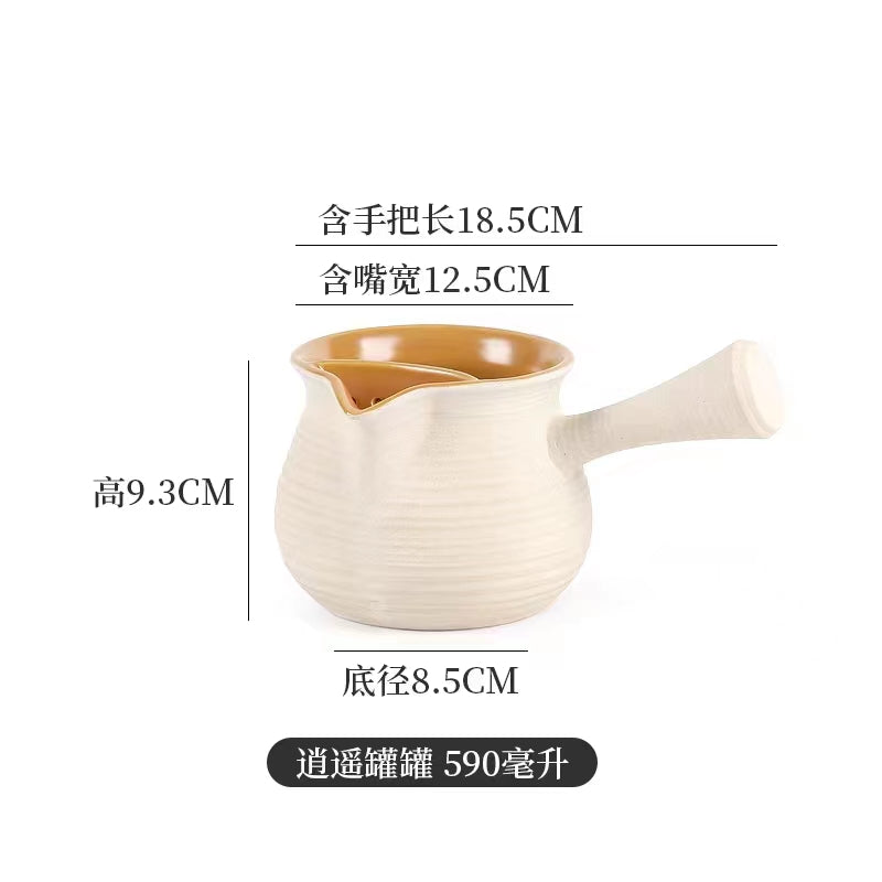 This is a pottery kettle