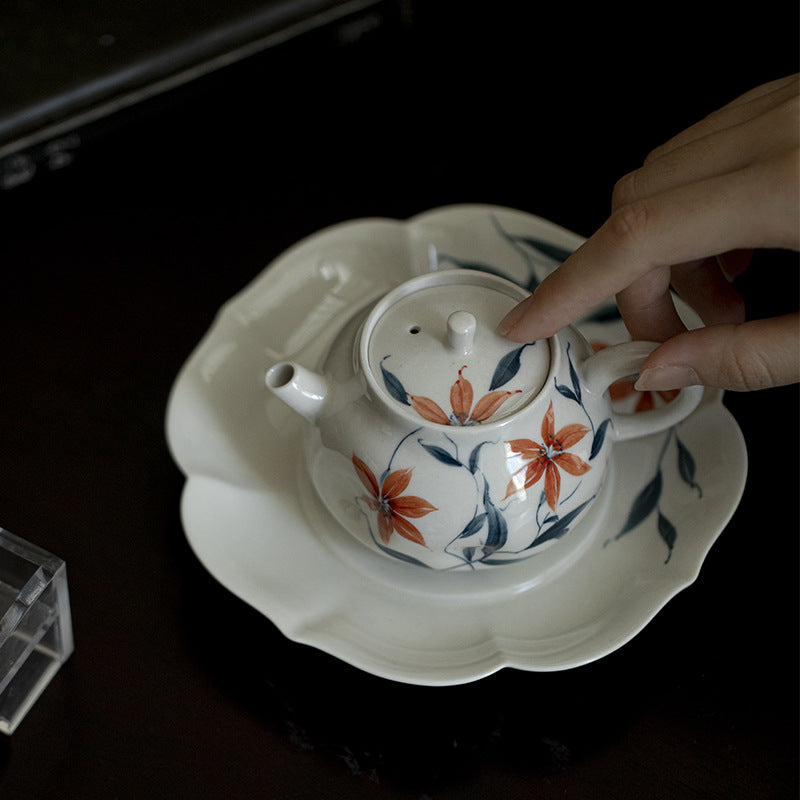 this is Chinese wood ash glaze teapot. this is a ceramic teapot