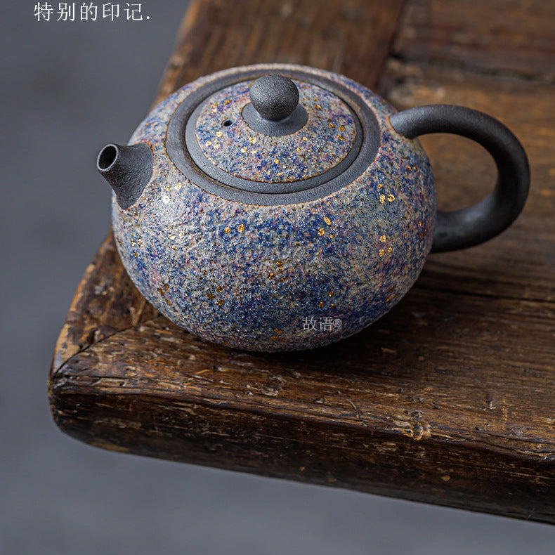 this is a pottery xishi teapot