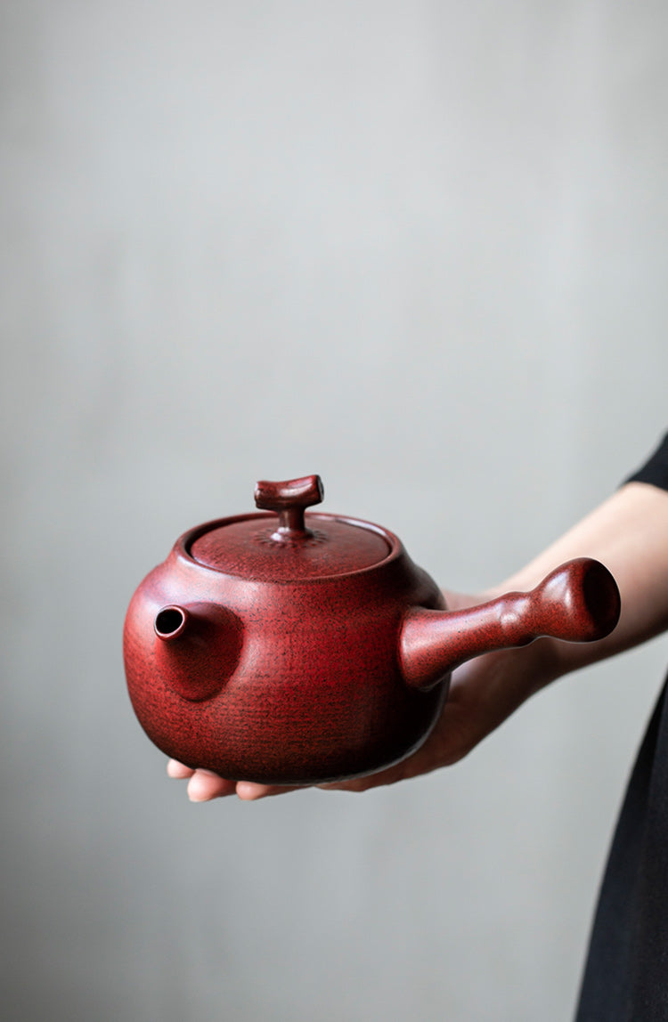 This is a pottery kettle