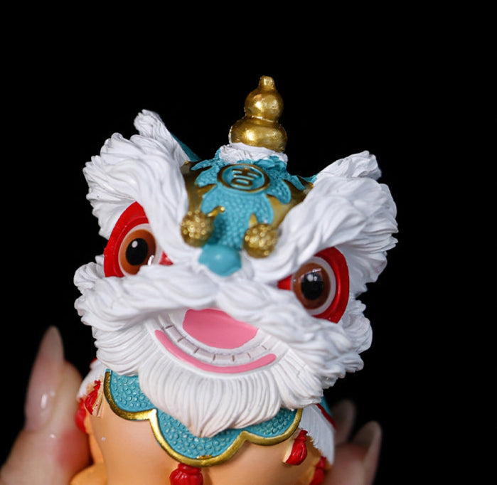 This is Chinese lion dance tea pet. this is a resin tea pet