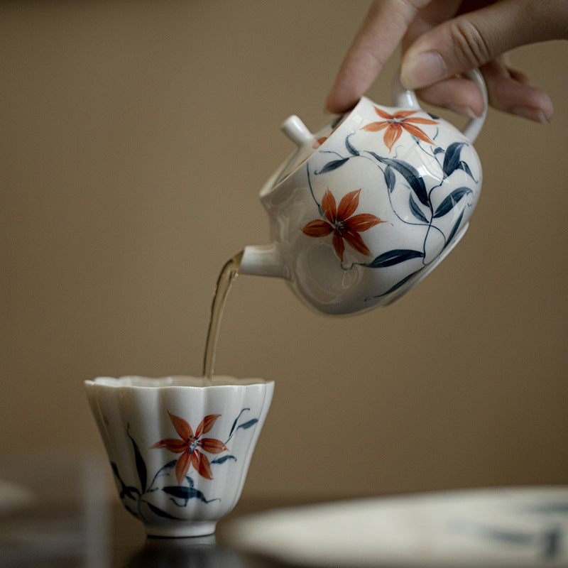 this is Chinese wood ash glaze teapot. this is a ceramic teapot