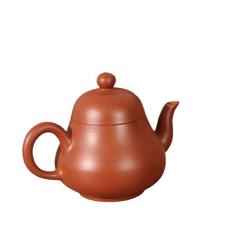 This is a Chaozhou teapot.this is Chaozhou red clay zhuni teapot