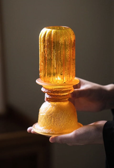 this is a liuli candlestick