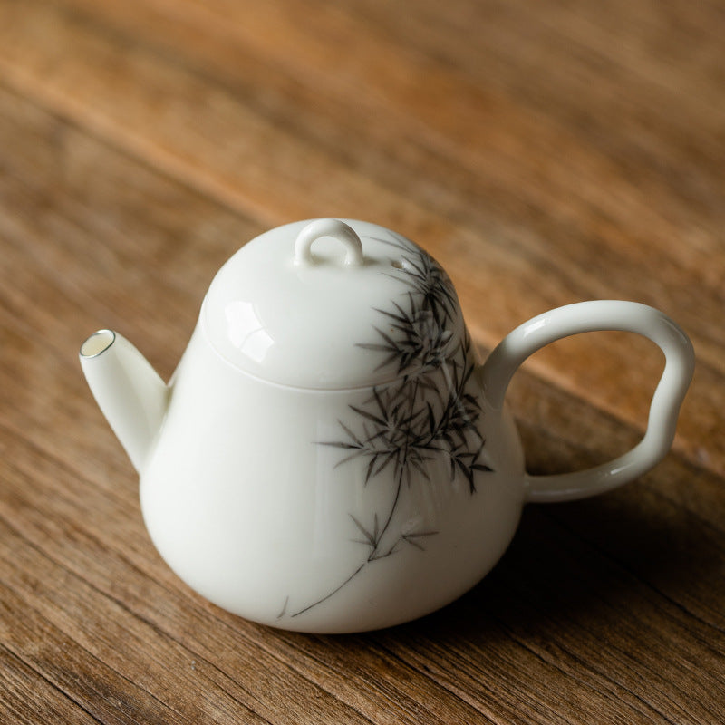 this is a ceramic teapot