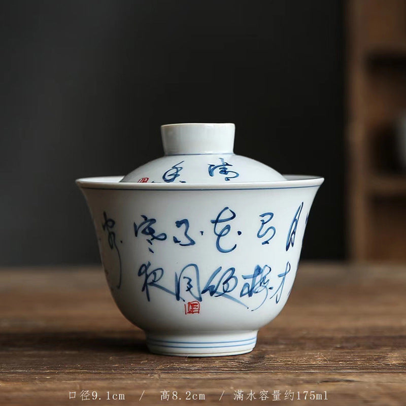 this is a ceramic gaiwan. this is a white teapot