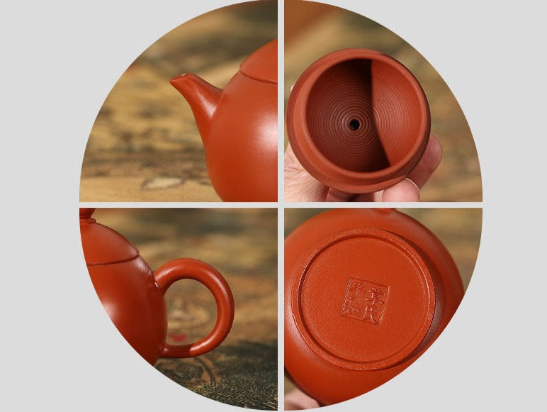 This is a Chaozhou teapot.this is Chaozhou red clay zhuni teapot