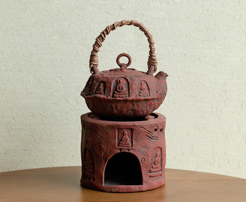 This is a pottery kettle