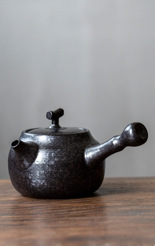 This is a pottery kettle