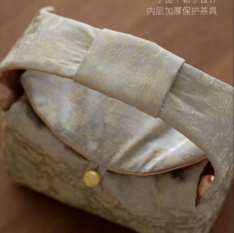 This is a brocade storage bag.this is a cloth tea bag