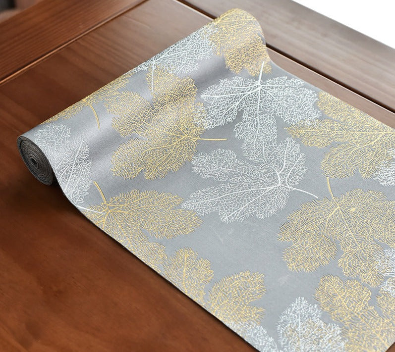 This is a silk brocade tea mat.this is a waterproof table cloth