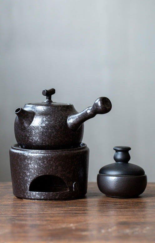 This is a pottery kettle