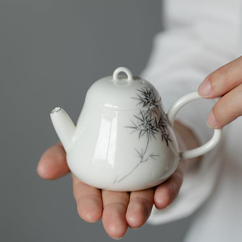 this is a ceramic teapot