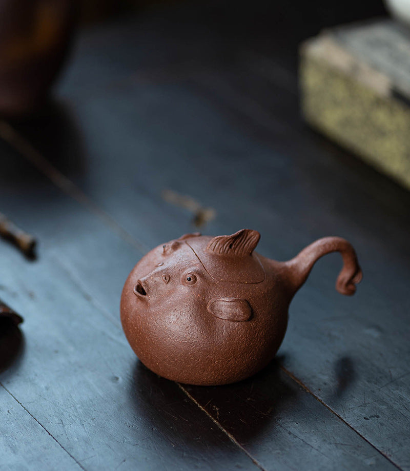 This is a Yixing teapot. this is Chinese yixing clay teapot