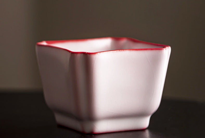 This is a ceramic teacup