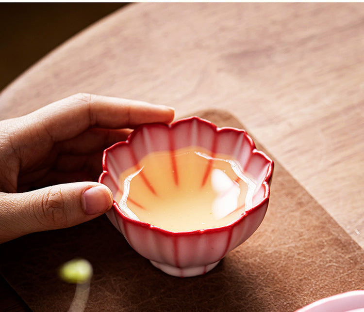 This is a ceramic teacup