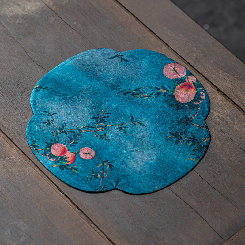 This is a silk brocade tea mat.this is a waterproof table cloth