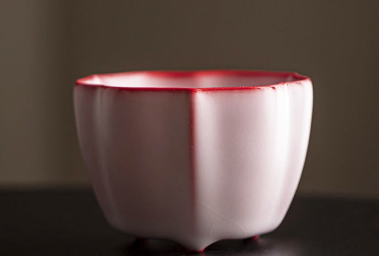 This is a ceramic teacup