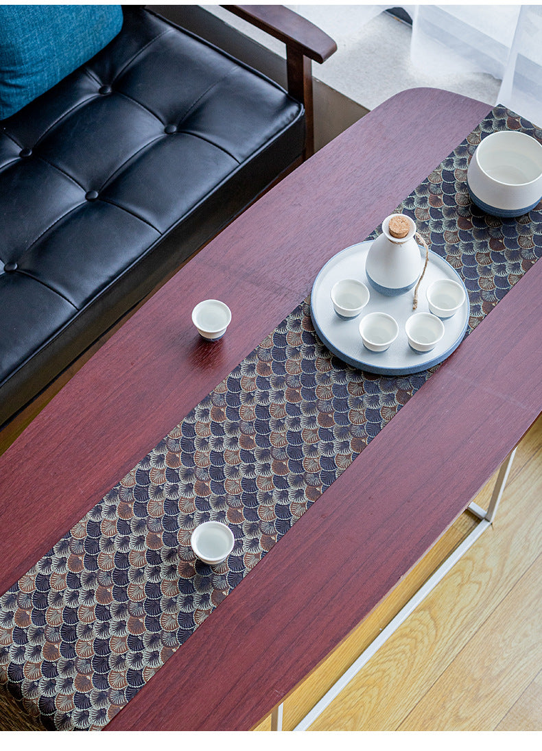 This is a brocade tea mat.this is a waterproof table cloth