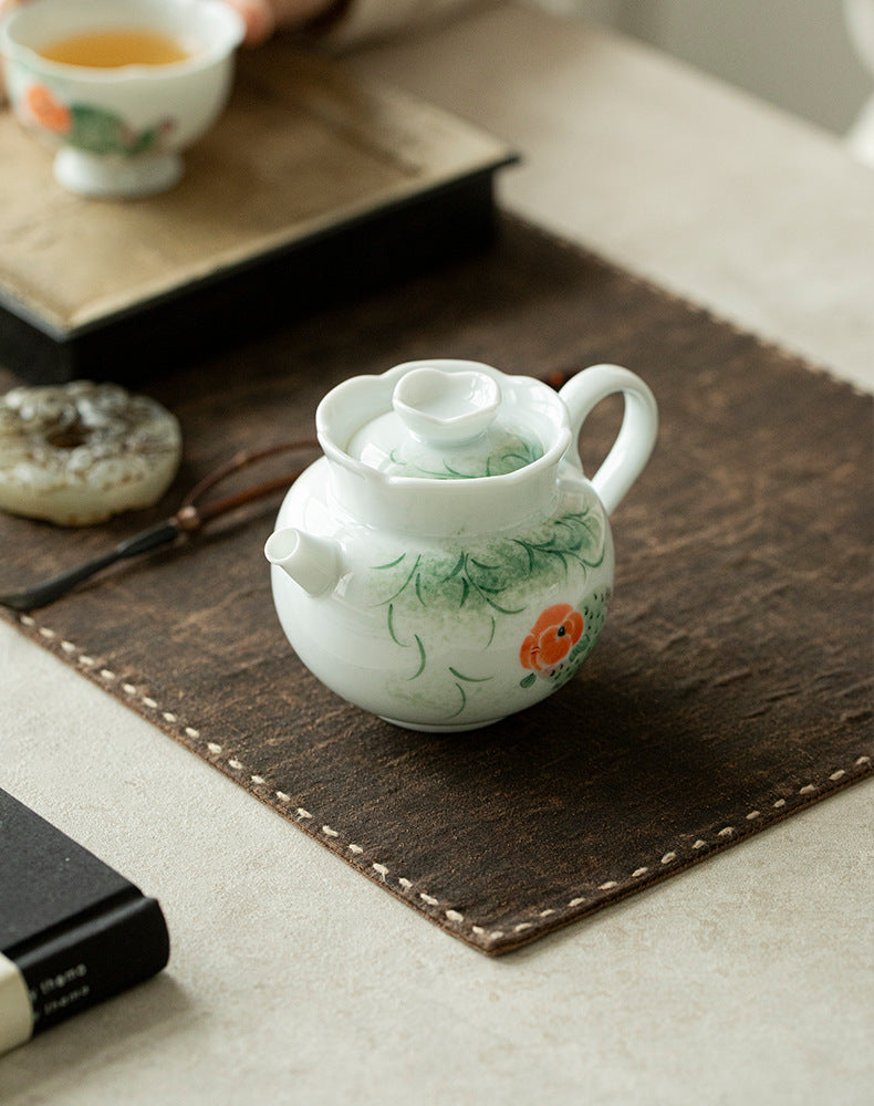 this is a ceramic teapot