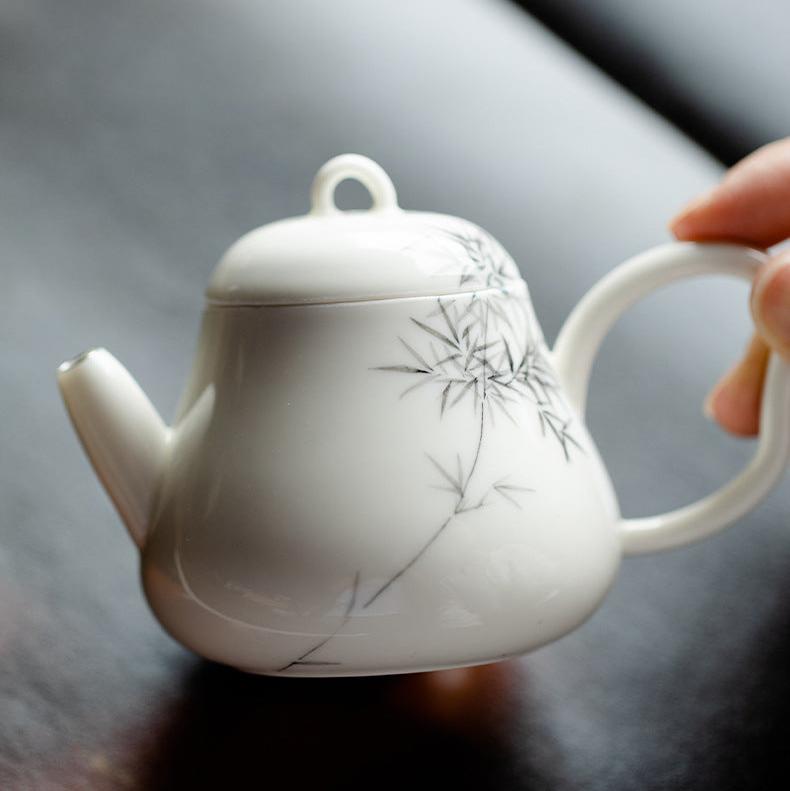 this is a ceramic teapot