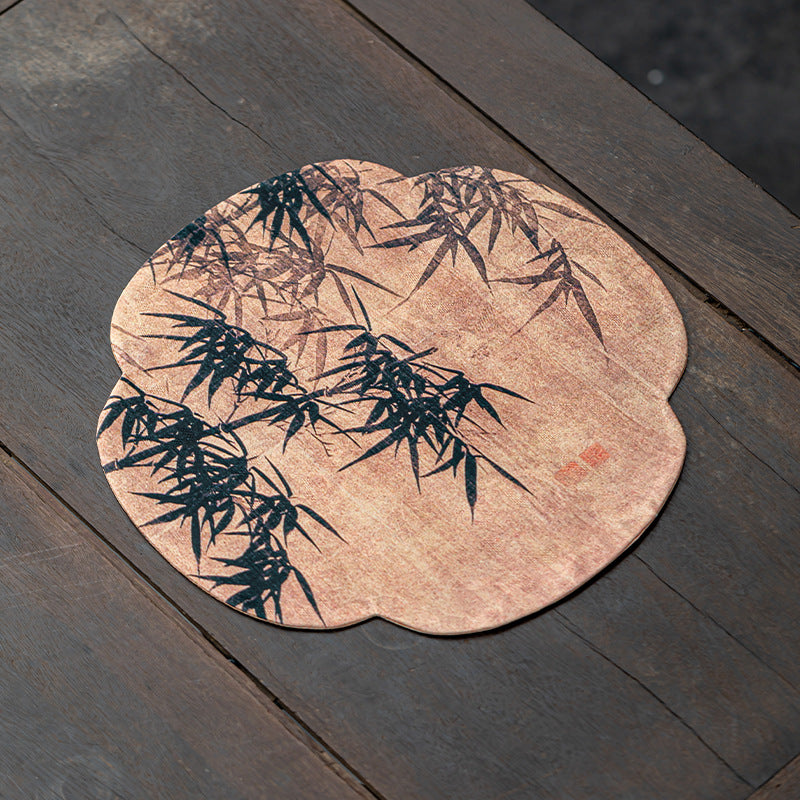 This is a silk brocade tea mat.this is a waterproof table cloth