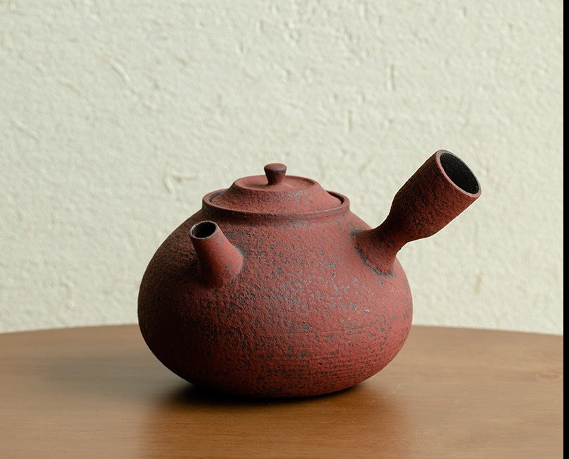 This is a pottery kettle