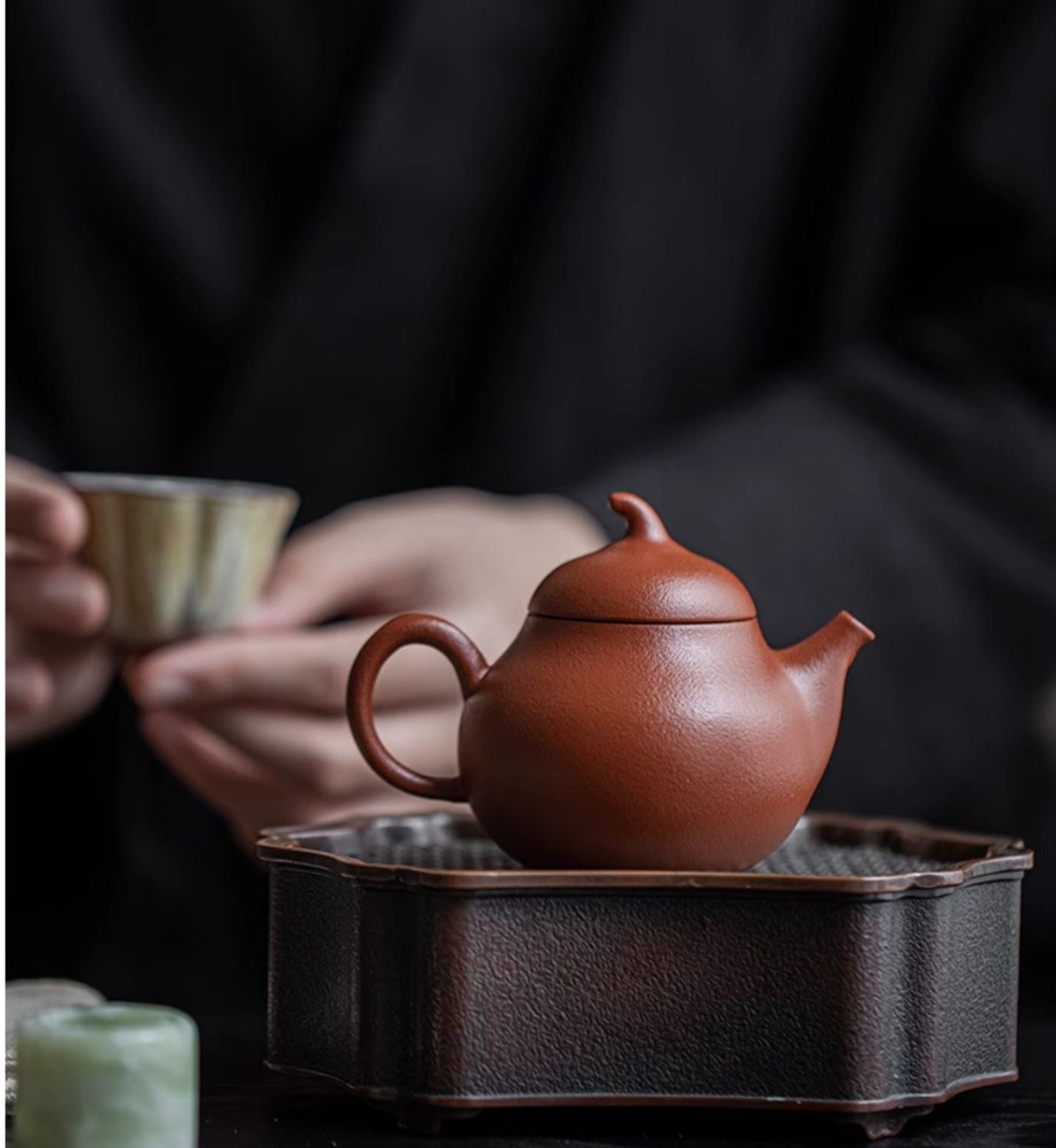 Handcrafted Original Design Zhuni Teapot Chinese Yixing Zisha Teapot Purple Clay Teapot