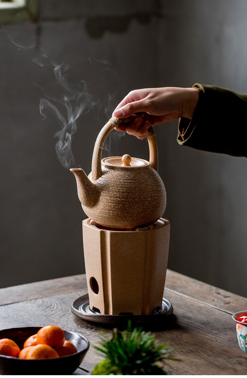 This is a pottery kettle