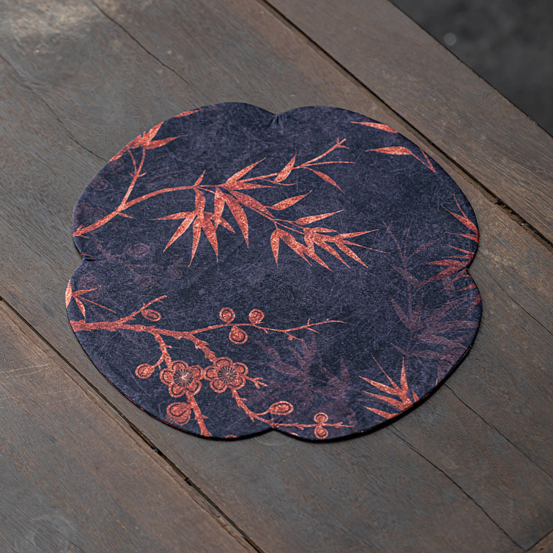 This is a silk brocade tea mat.this is a waterproof table cloth