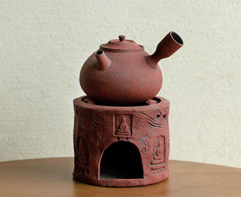 This is a pottery kettle