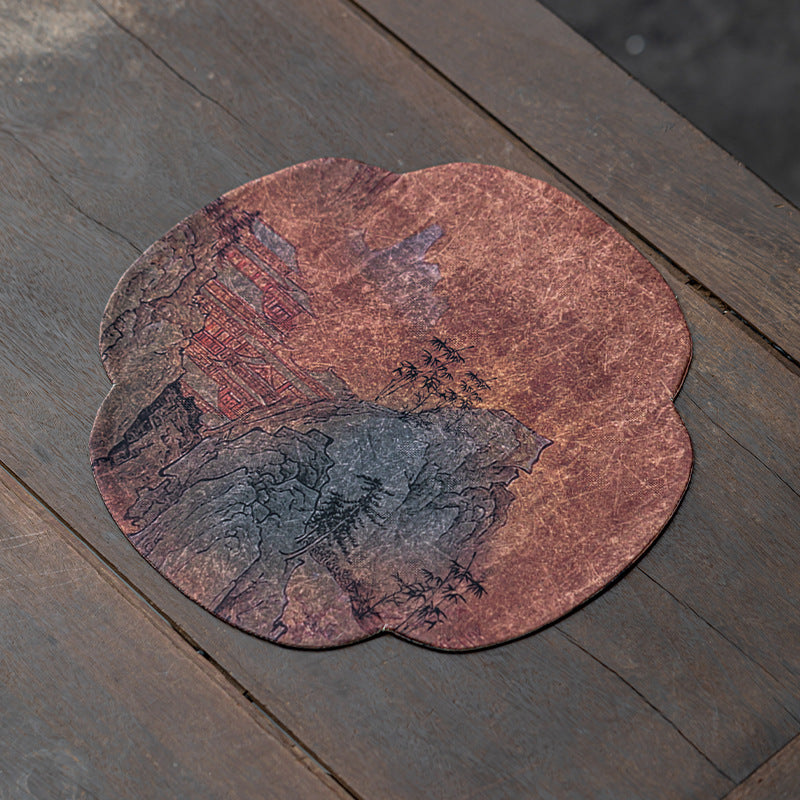 This is a silk brocade tea mat.this is a waterproof table cloth