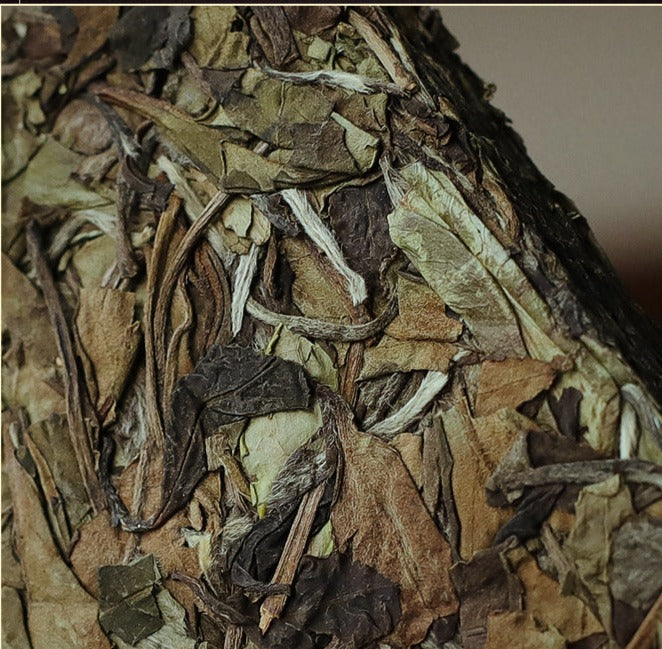 This is Chinese aged white tea shoumei