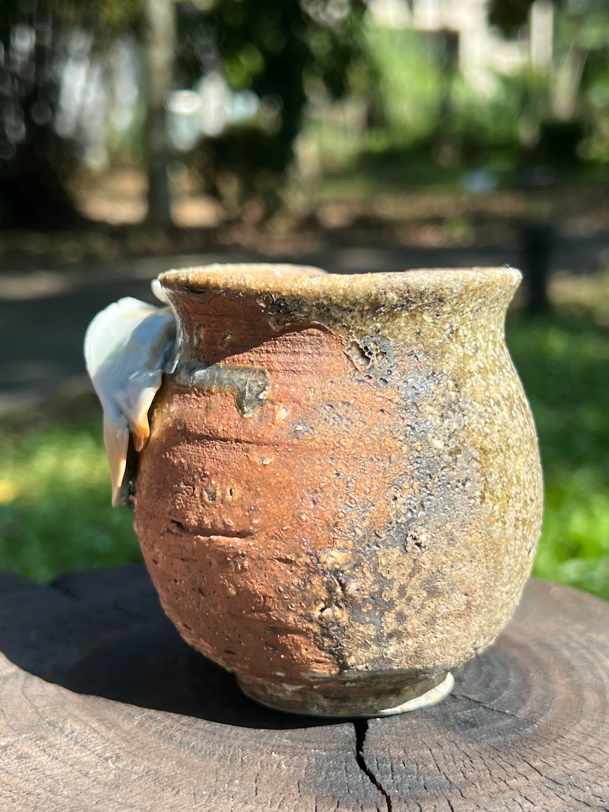 This is a woodfired pottery faircup gongdaobei