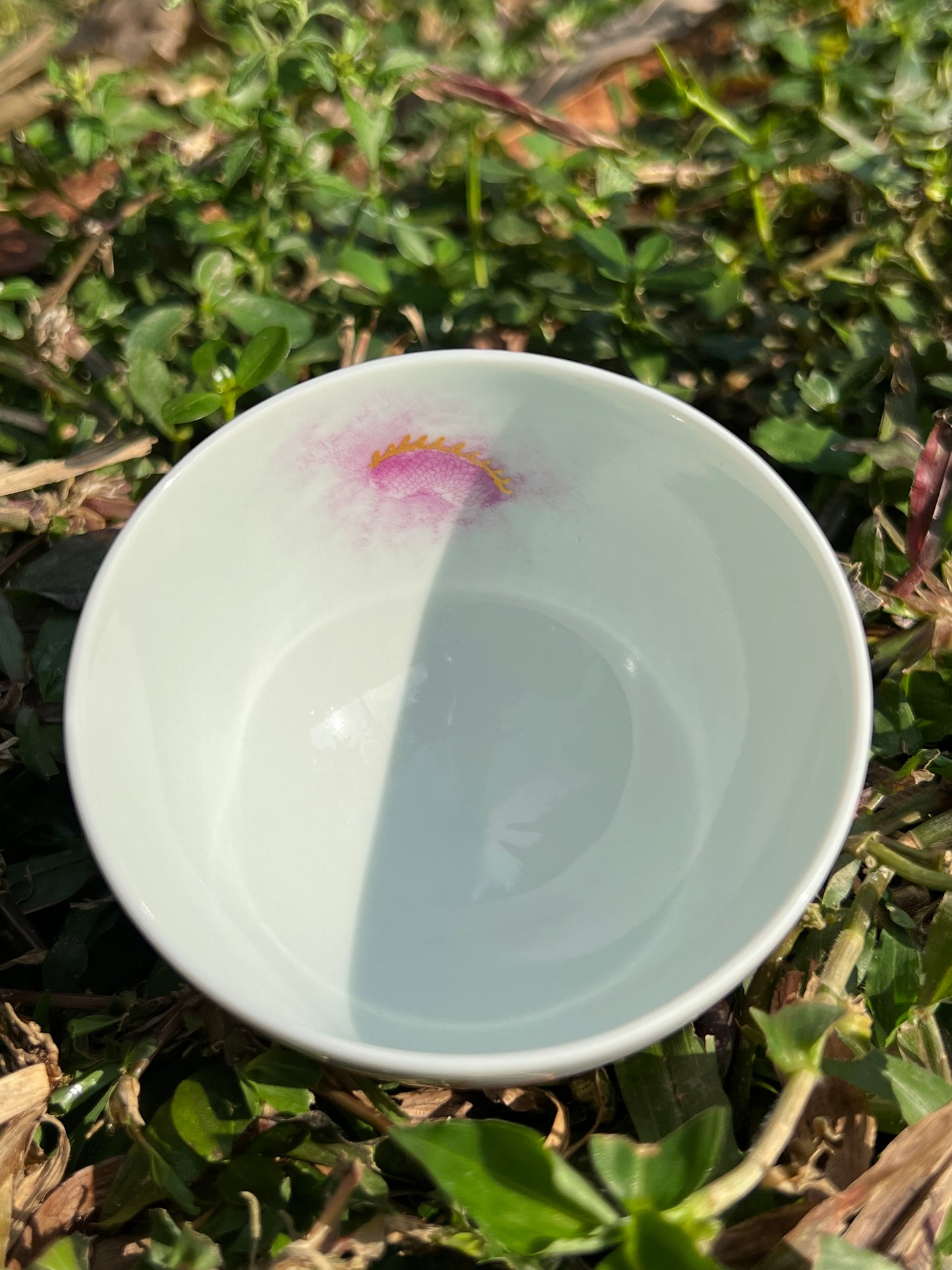 this is a Chinese Jingdezhen ceramic dragon teacup