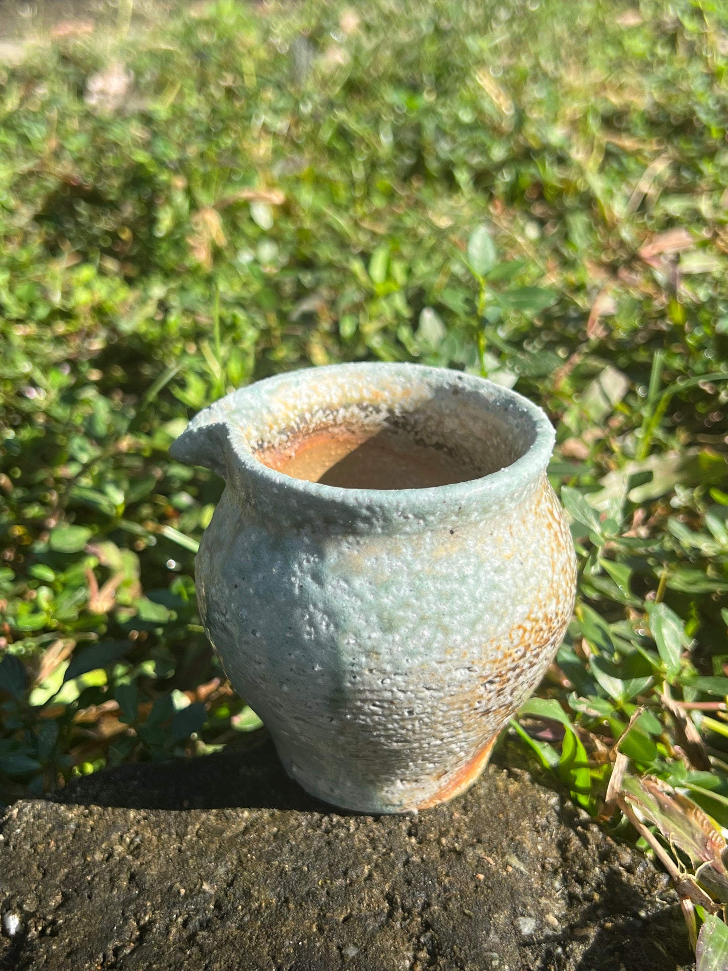 This is a woodfired pottery faircup gongdaobei