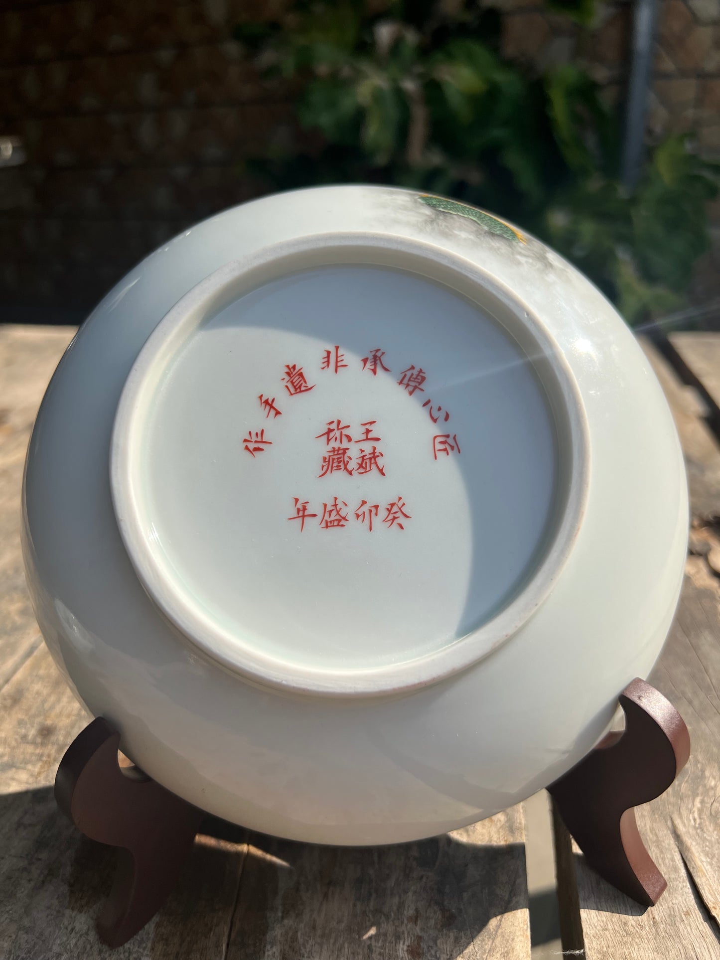 Handcrafted Chinese Hand Painted Chinese Dragon Jingdezhen Green Tea Tray Chinese Ceramic Master Artwork Teapot Holder Tea Boat