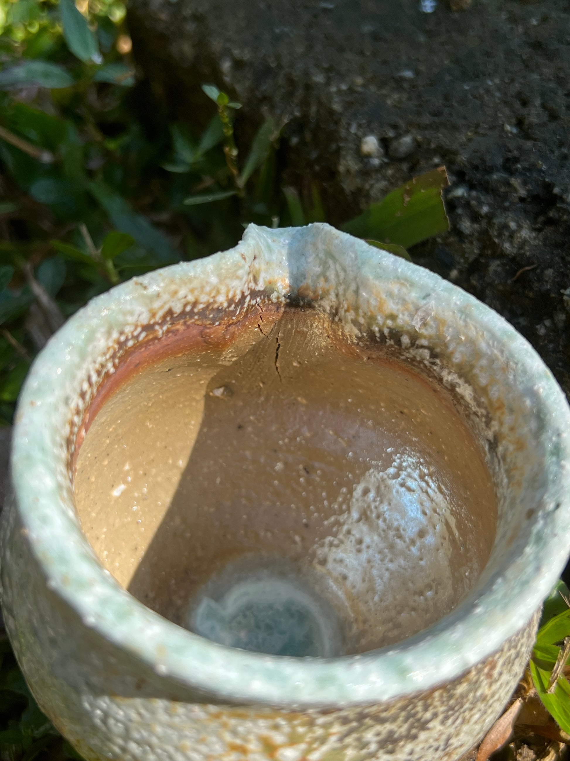 This is a woodfired pottery faircup gongdaobei