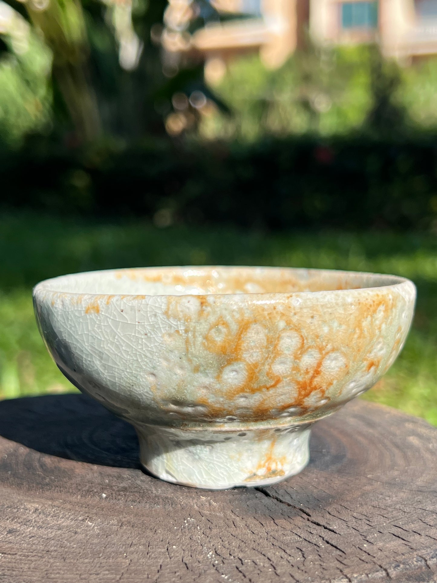 This is a woodfired pottery teacup