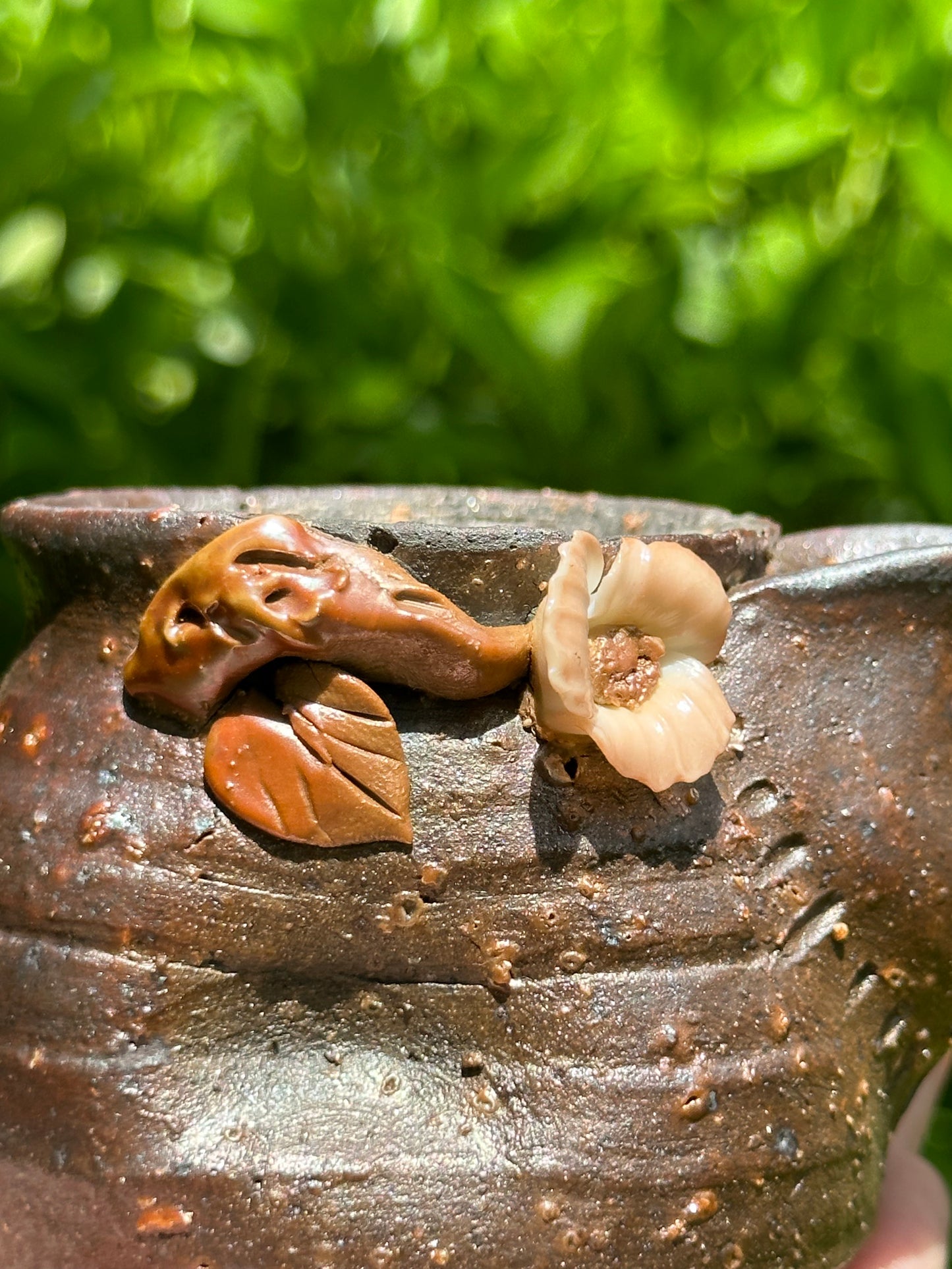 This is a woodfired pottery teapot baoping