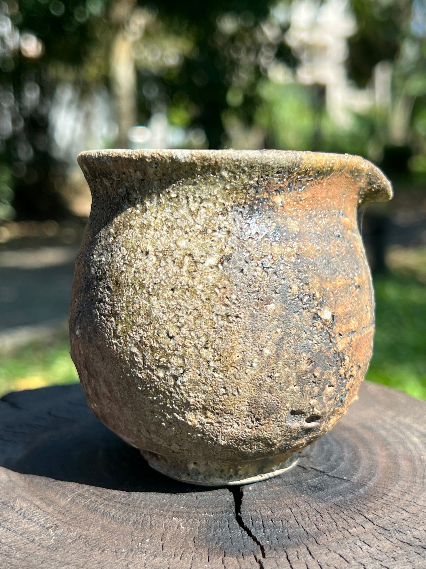 This is a woodfired pottery faircup gongdaobei