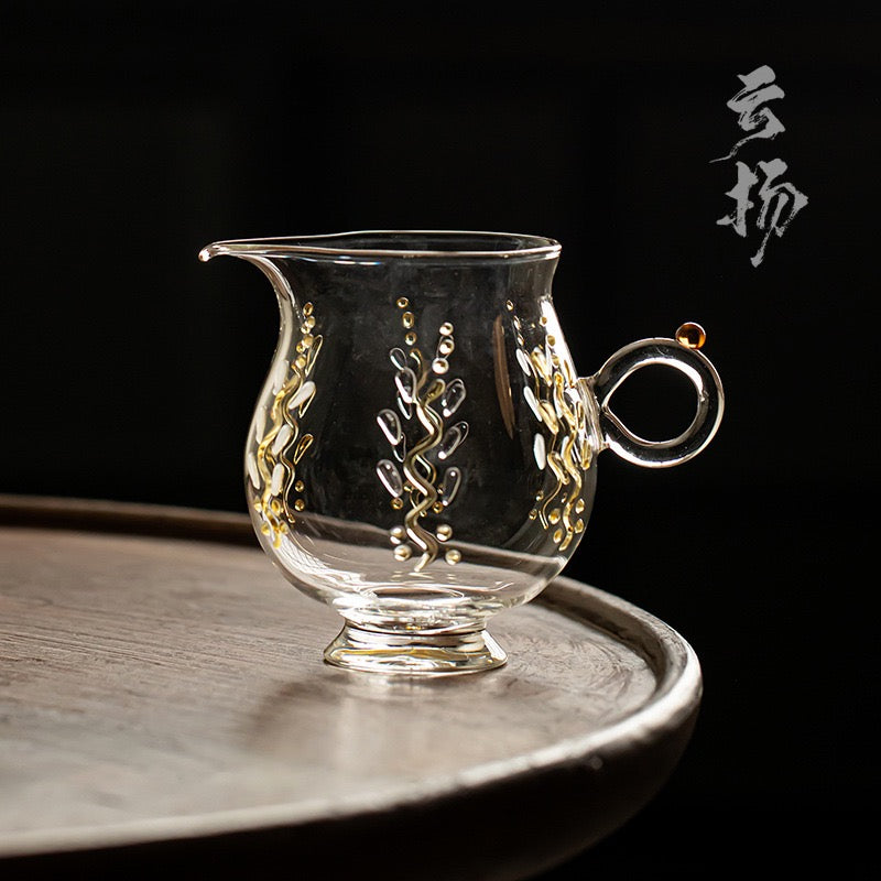 Original Handmade High Quality Flower Shape Glass Fair Cup Gongdaobei